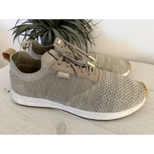 True Linkswear Knit II Golf Shoes Men Sz 9.5 Women 11 Spikeless Mesh All Day Tan
